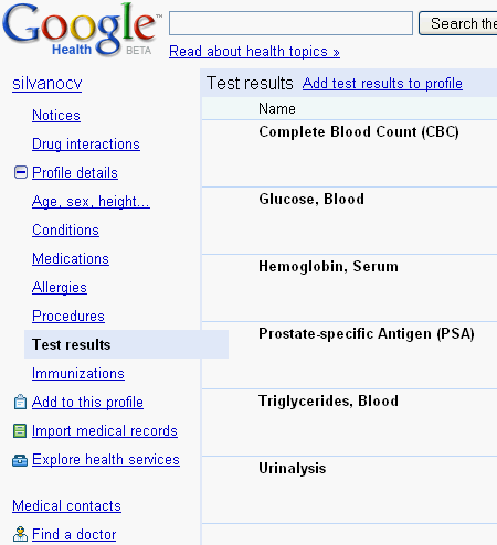 google-health-test google-health-test