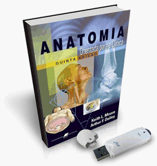 Livro anatomia orientada para a clínica vem com Pen drive e CD-ROM grátis